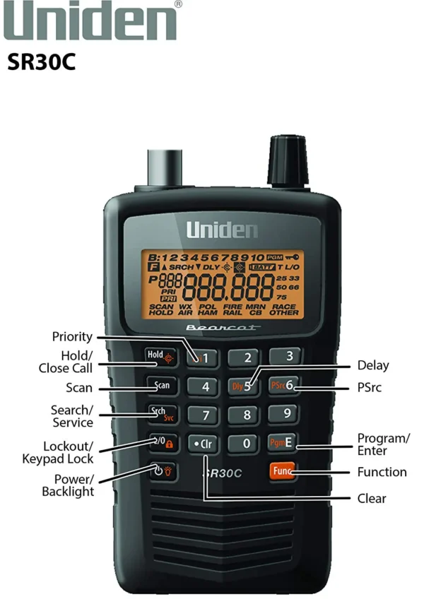 Uniden Bearcat SR30C Radio Scanners